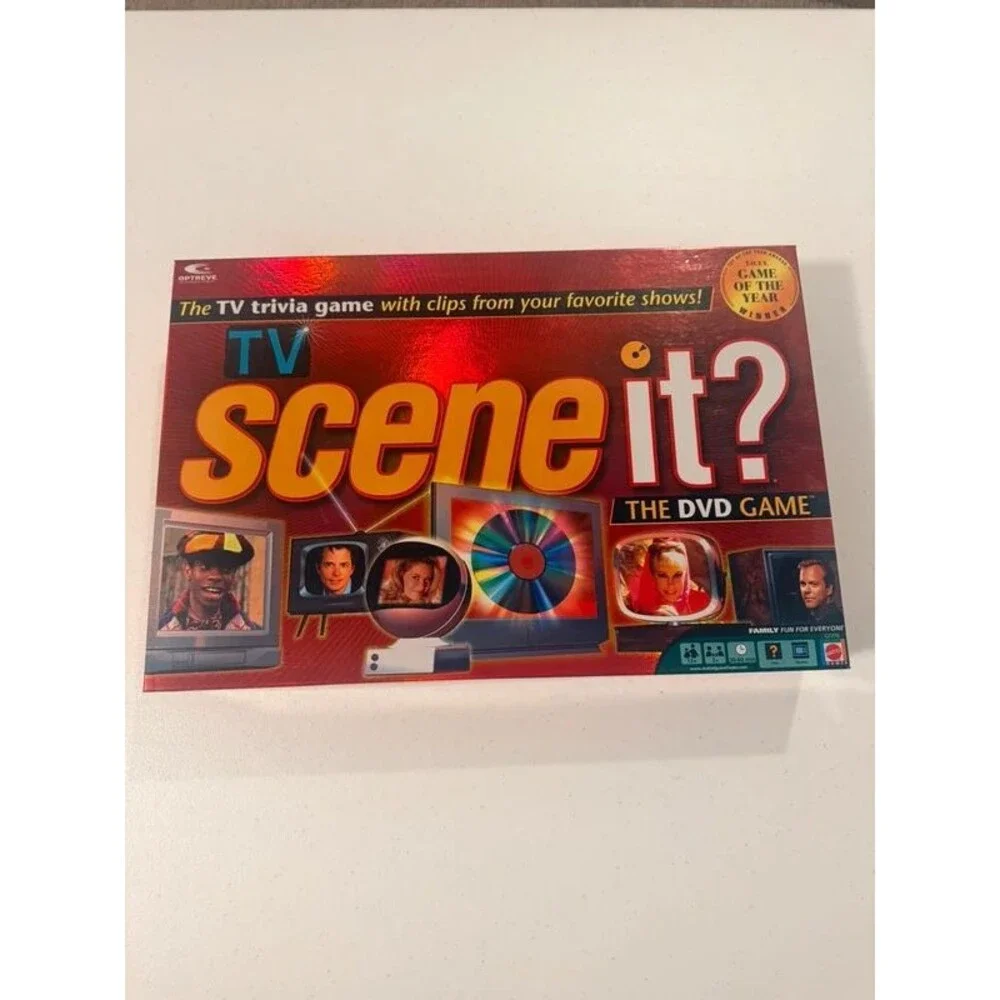Mattel TV Scene It? The DVD Game 2005 Trivia Board Game New G7270